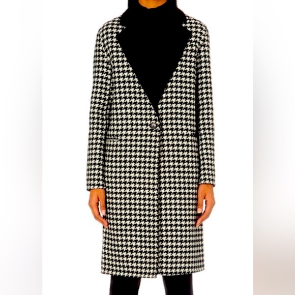 Sandro Jackets & Blazers - 🔥Sandro Morane Houndstooth Wool-blend Coat, size 6